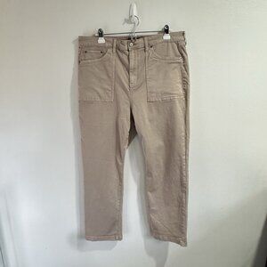 NWT Torrid Pants Jeans 16R Utility High Rise Ankle Light Pink Tan Denim Stretch